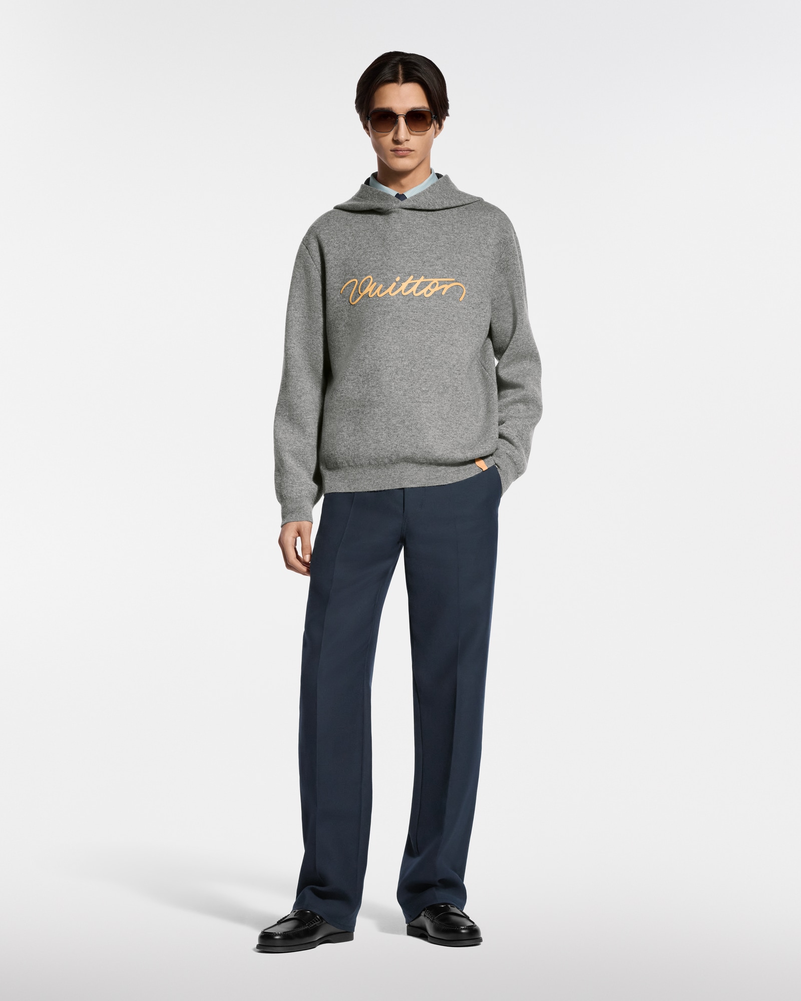 最終値下 LOUIS VUITTON ダブルフェイス パーカー カシミヤ XS シグネチャー ダブルフェイス カシミヤ フーディ ｜ルイ・ヴィトン